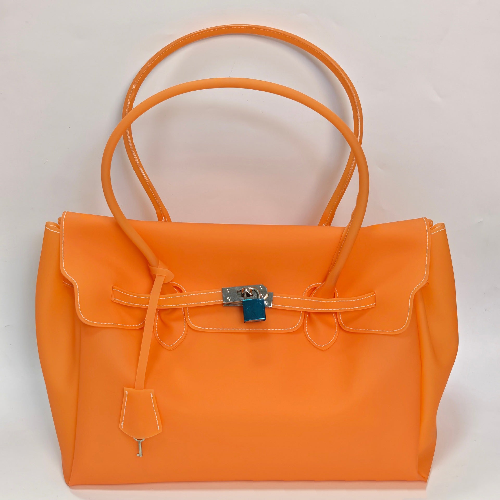 Jellyfirkin New Summer Style Kiiikiii Jelly Tote Shoulder Bag Large Capacity Underarm Bag
