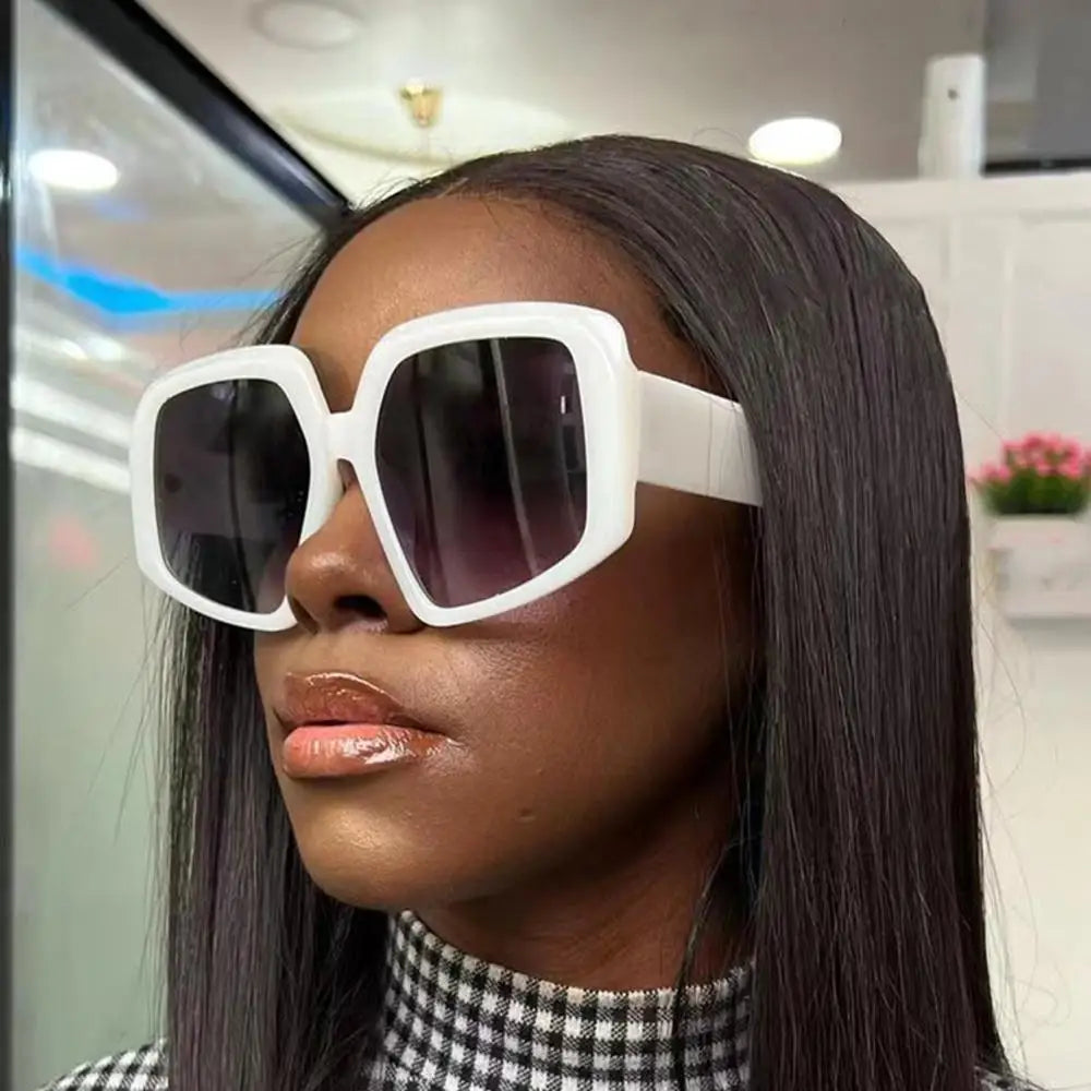Oversized Square Brand Sunglasses Women Vintage Big Frame Women Sun Glasses Fashion Cycling Goggle Shades
