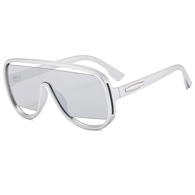 New Fashion Retro One Piece Sunglasses For Women Men  Sun Glasses Gradient Shades