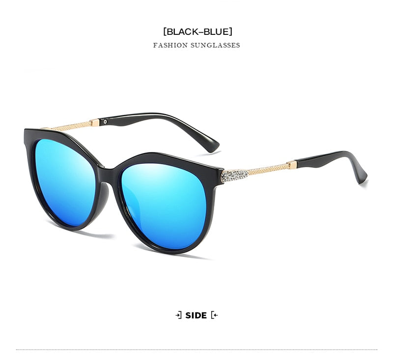 Luxury Polarized Sunglasses Women Metal Temples Sunglasses Gradient Lens Sun Glasses Women  Luxury Brand