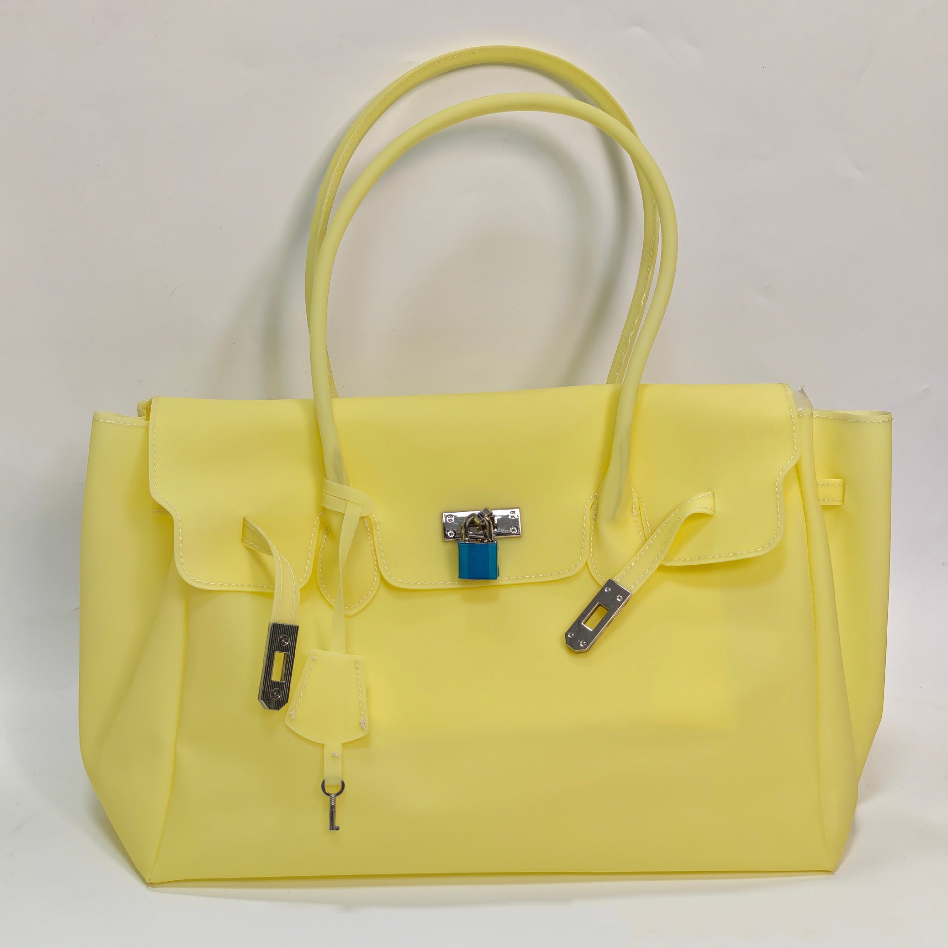 Jellyfirkin New Summer Style Kiiikiii Jelly Tote Shoulder Bag Large Capacity Underarm Bag
