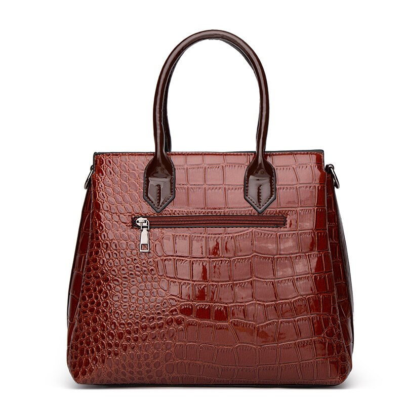 Sac à main pour femme, designer, luxe, nouveau, en cuir PU, motif crocodile, sac à bandoulière, 2 pièces, sac bandoulière, pochette, portefeuille femme