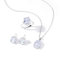 3PCS AAA zircon jewelry set. Statement jewelry for women. Nickel-free