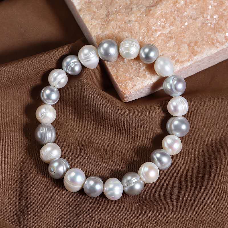 Baroque Natural Freshwater Pearl Stretch Bracelet