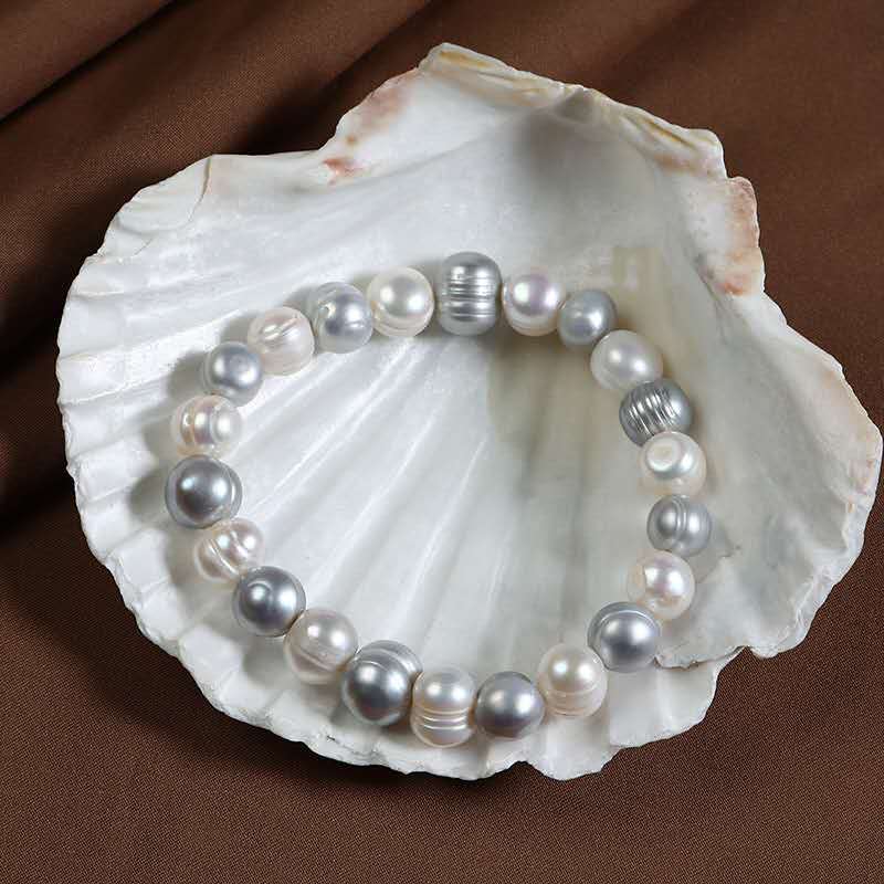 Baroque Natural Freshwater Pearl Stretch Bracelet
