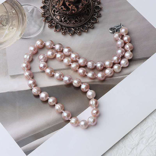 -10mm Natural Freshwater Pearl Choker Necklace