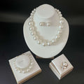 Jewellery set of 4 PCS with necklace, earrings, bracelet and ring