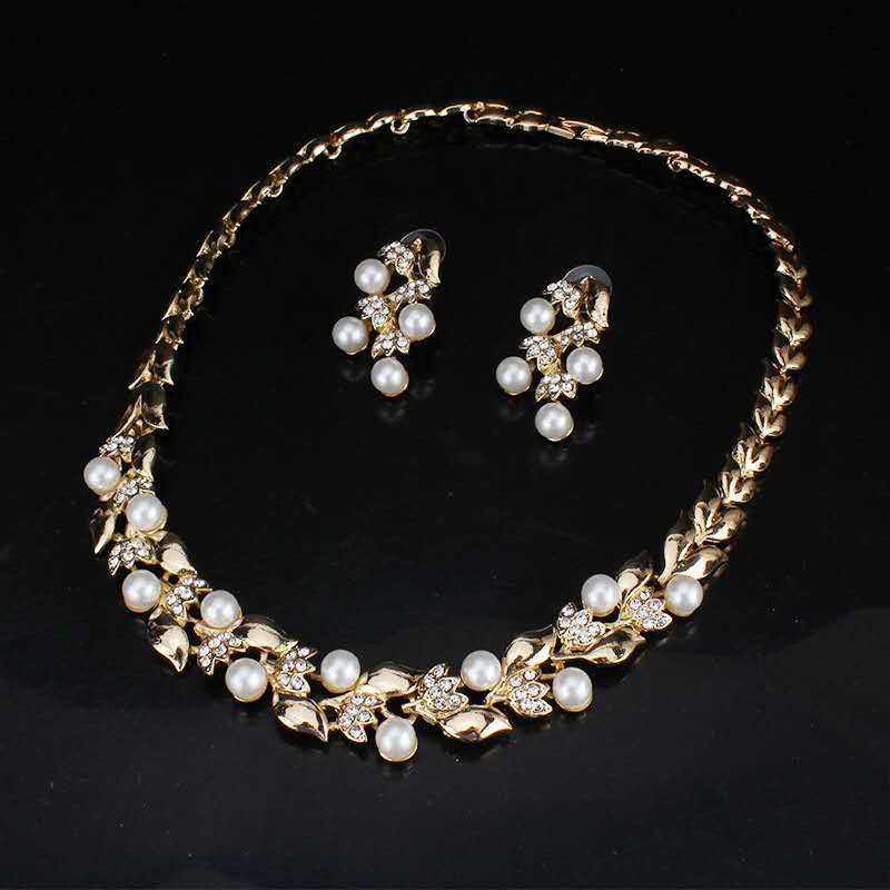 Fashion set of pearls French style 2 PCS