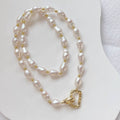 Necklace of natural freshwater irregular peals