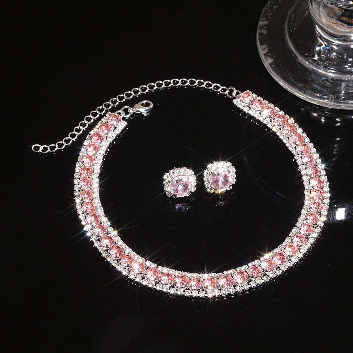 AAA Zirconia Necklace and Earring Set