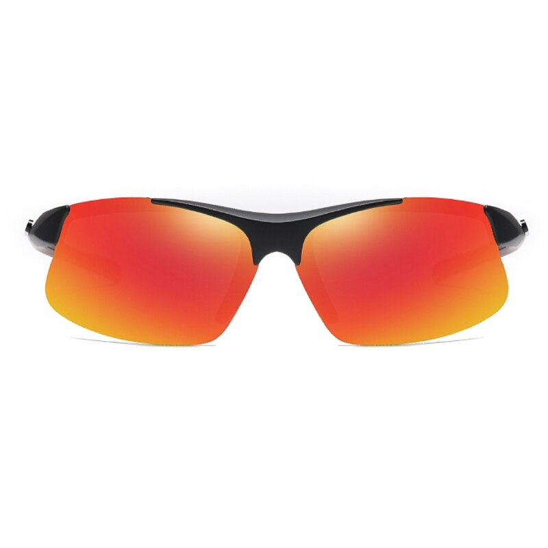 Lunettes de soleil sport polarisées vertes homme monture noire souple conduite carrées décoloration lunettes de soleil femme masque
