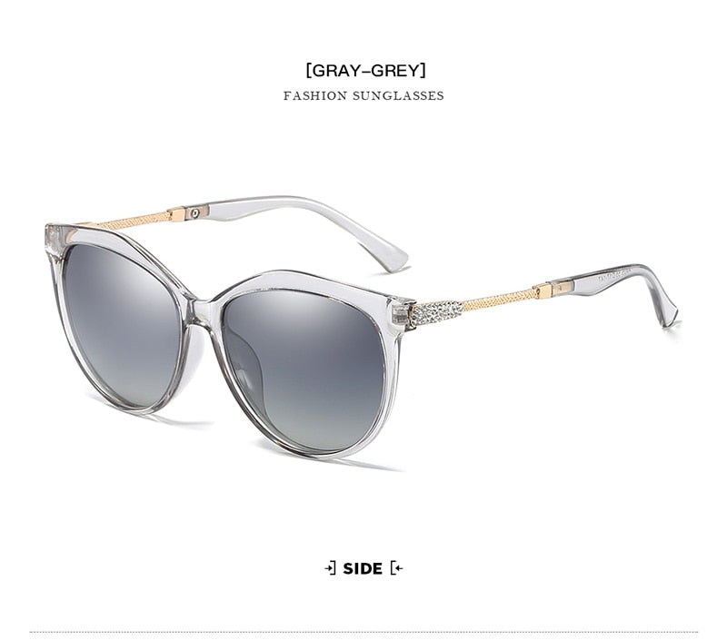 Luxury Polarized Sunglasses Women Metal Temples Sunglasses Gradient Lens Sun Glasses Women  Luxury Brand