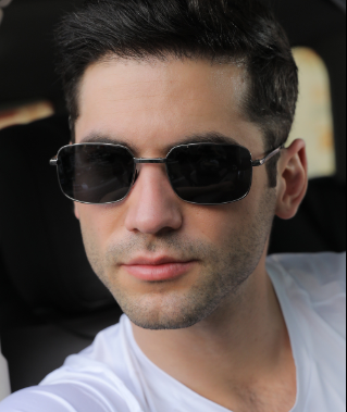 Lunettes de soleil pliables photochromiques pour hommes avec verres polarisés, monture rectangulaire en métal, lunettes de soleil tendance pour hommes