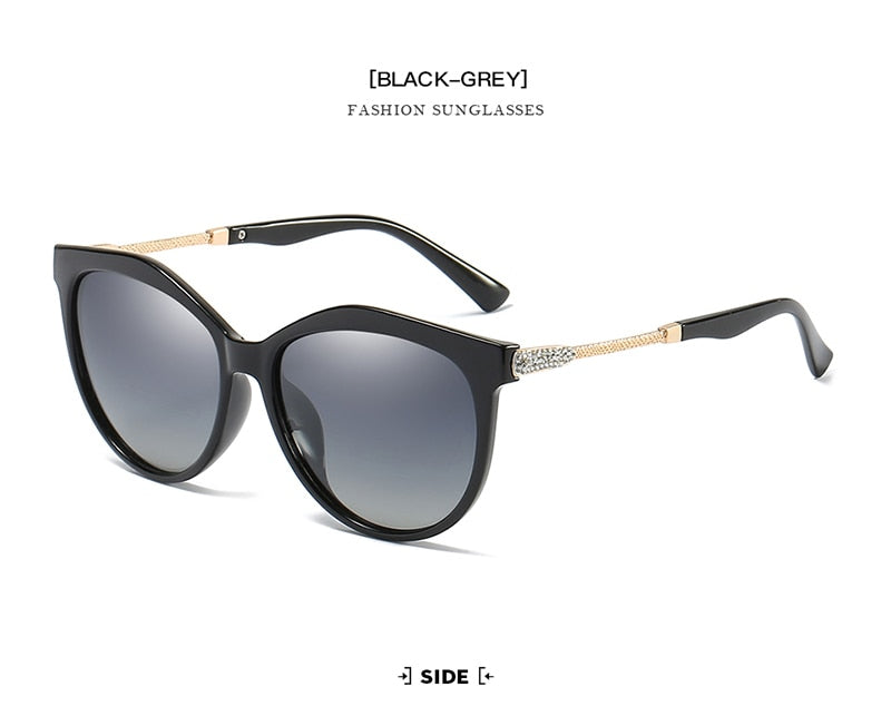 Luxury Polarized Sunglasses Women Metal Temples Sunglasses Gradient Lens Sun Glasses Women  Luxury Brand