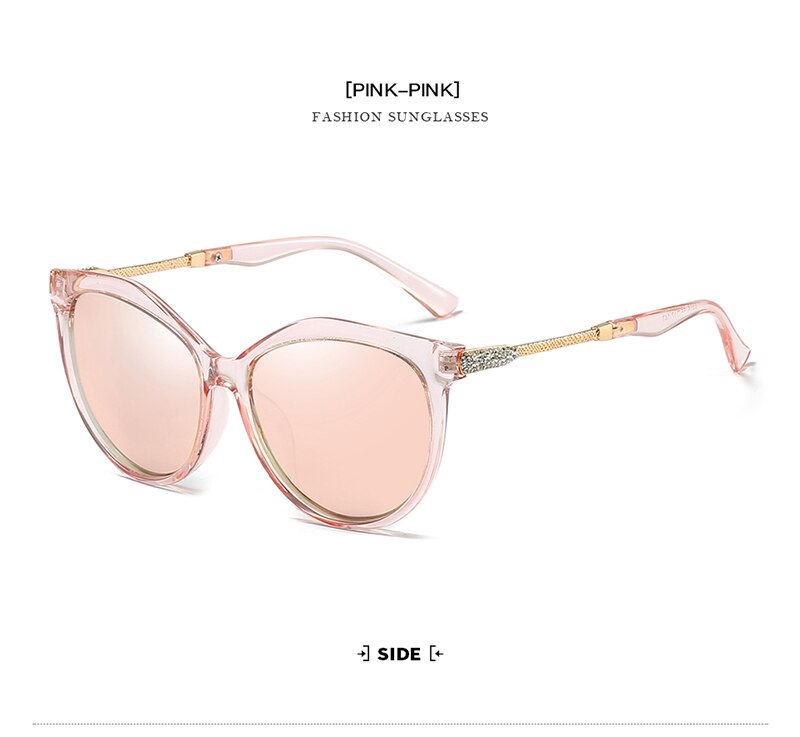 Luxury Polarized Sunglasses Women Metal Temples Sunglasses Gradient Lens Sun Glasses Women  Luxury Brand
