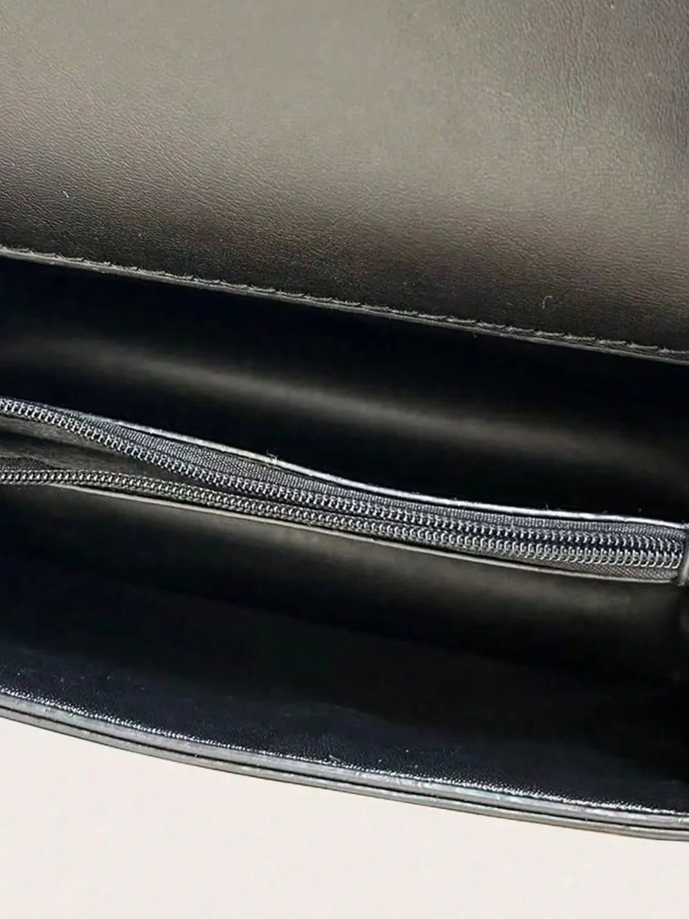 Sac à main en cuir PU avec bandoulière détachable en chaîne