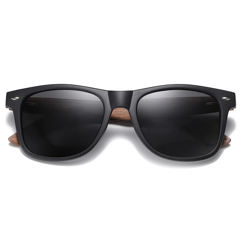 Wooden walnut sunglasses bamboo polarized sunglasses