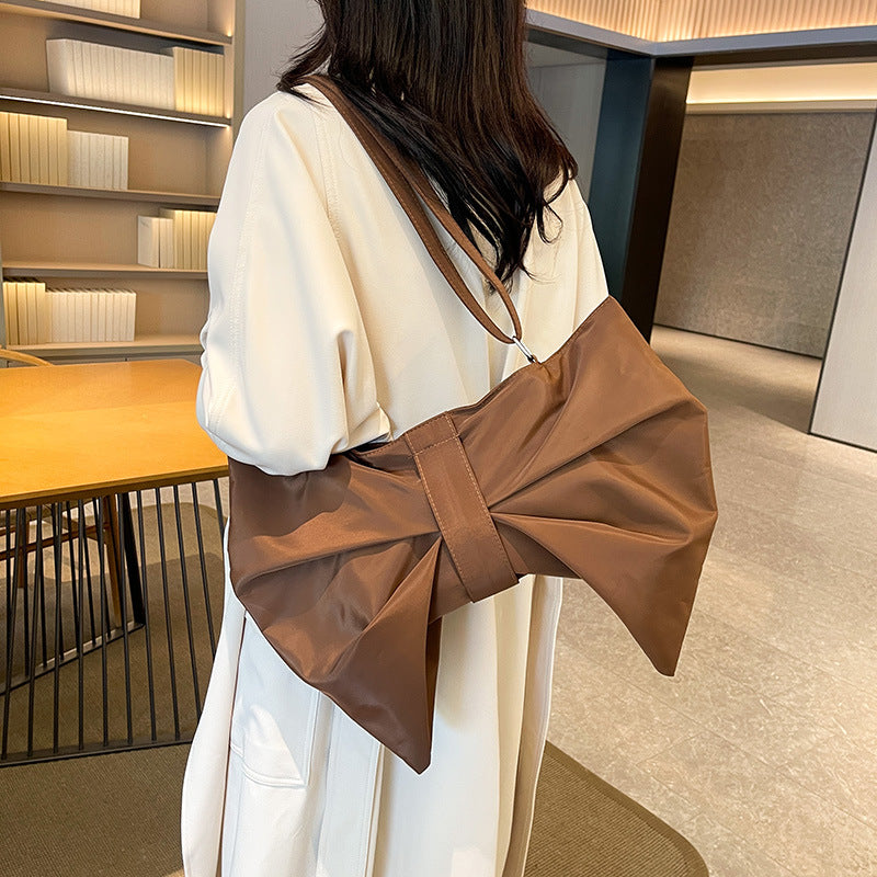 Bow tote bag large capacity crossbody bag