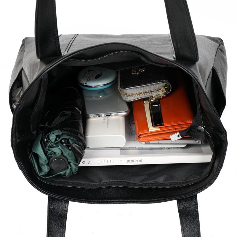 Single shoulder tote bag simple and versatile handbag