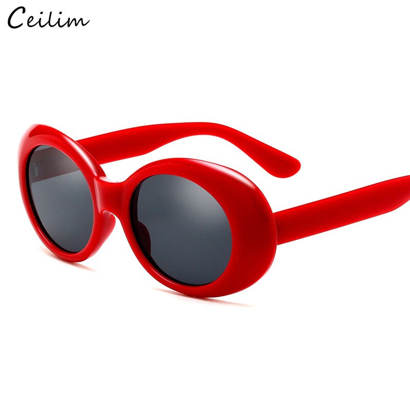 High Quality Red Black Sunglasses Women Men Luxury Brand Design Superstar Oval Sun Glasses Vintage Goggles