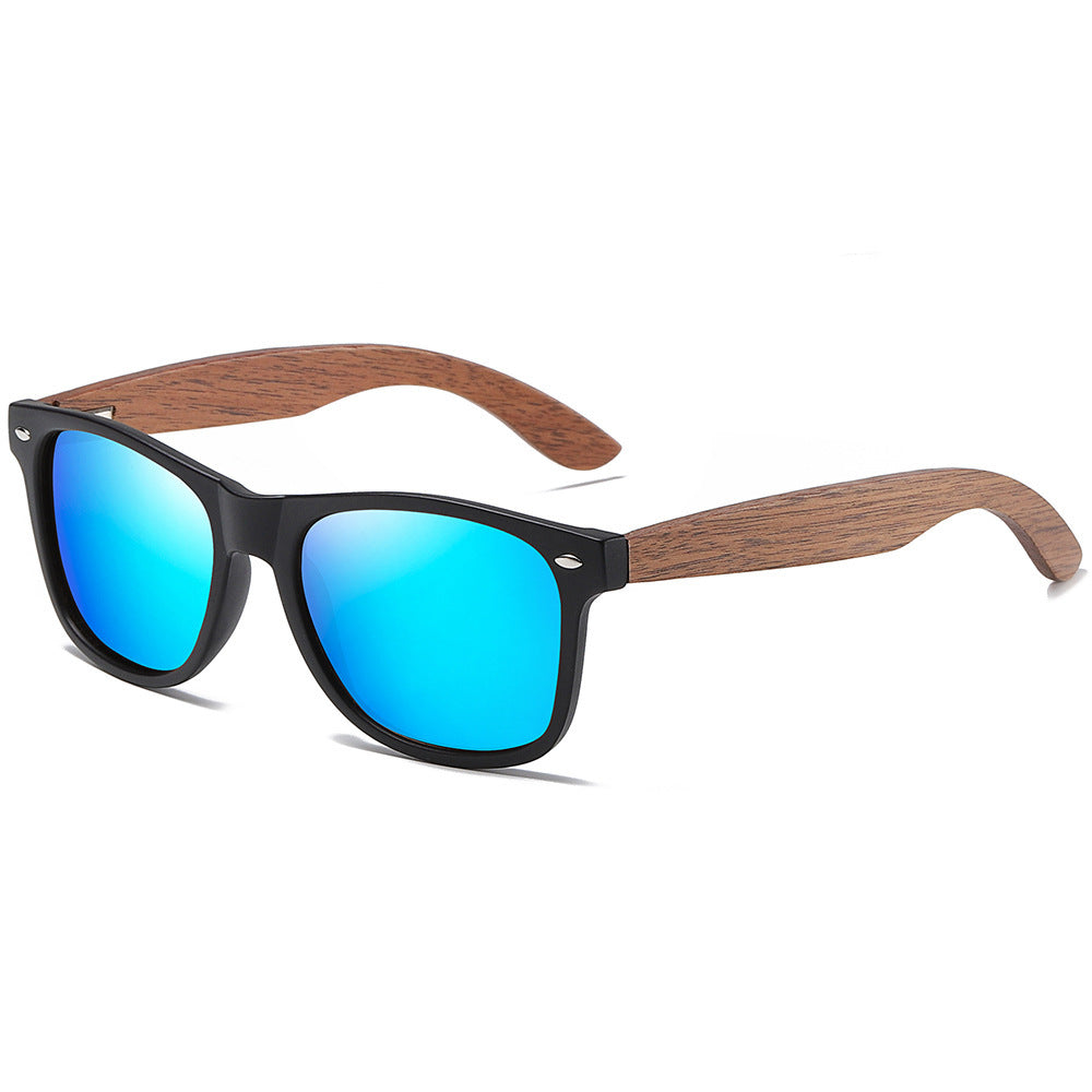 Wooden walnut sunglasses bamboo polarized sunglasses