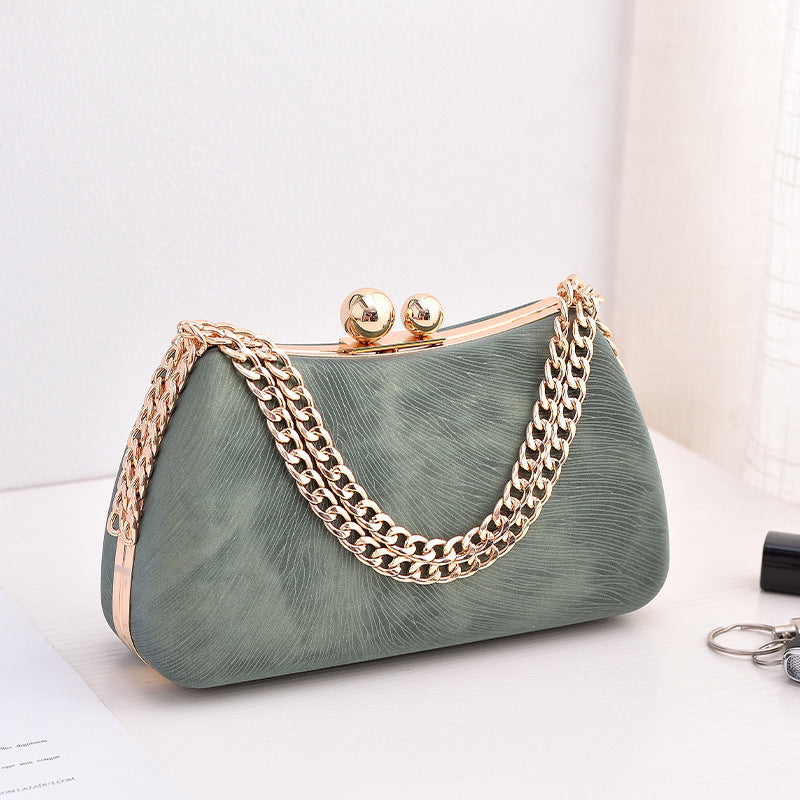 Black PU dinner minimalist handbag