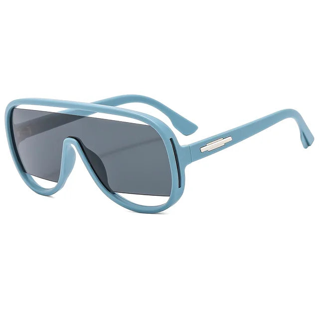 New Fashion Retro One Piece Sunglasses For Women Men  Sun Glasses Gradient Shades