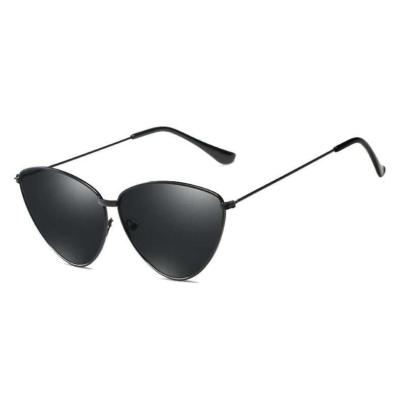 Retro Ocean Color Cat Eye Triangle Sunglasses for Women New  Trend Colorful Vintage Sun Glasses Female Sbades