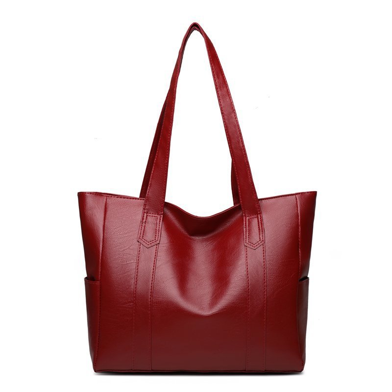 Single shoulder tote bag simple and versatile handbag