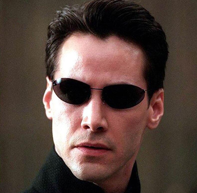 Fashion Cool The Matrix Neo Style Polarized Sunglasses Ultralight Rimless Men Driving Brand Design Sun Glasses