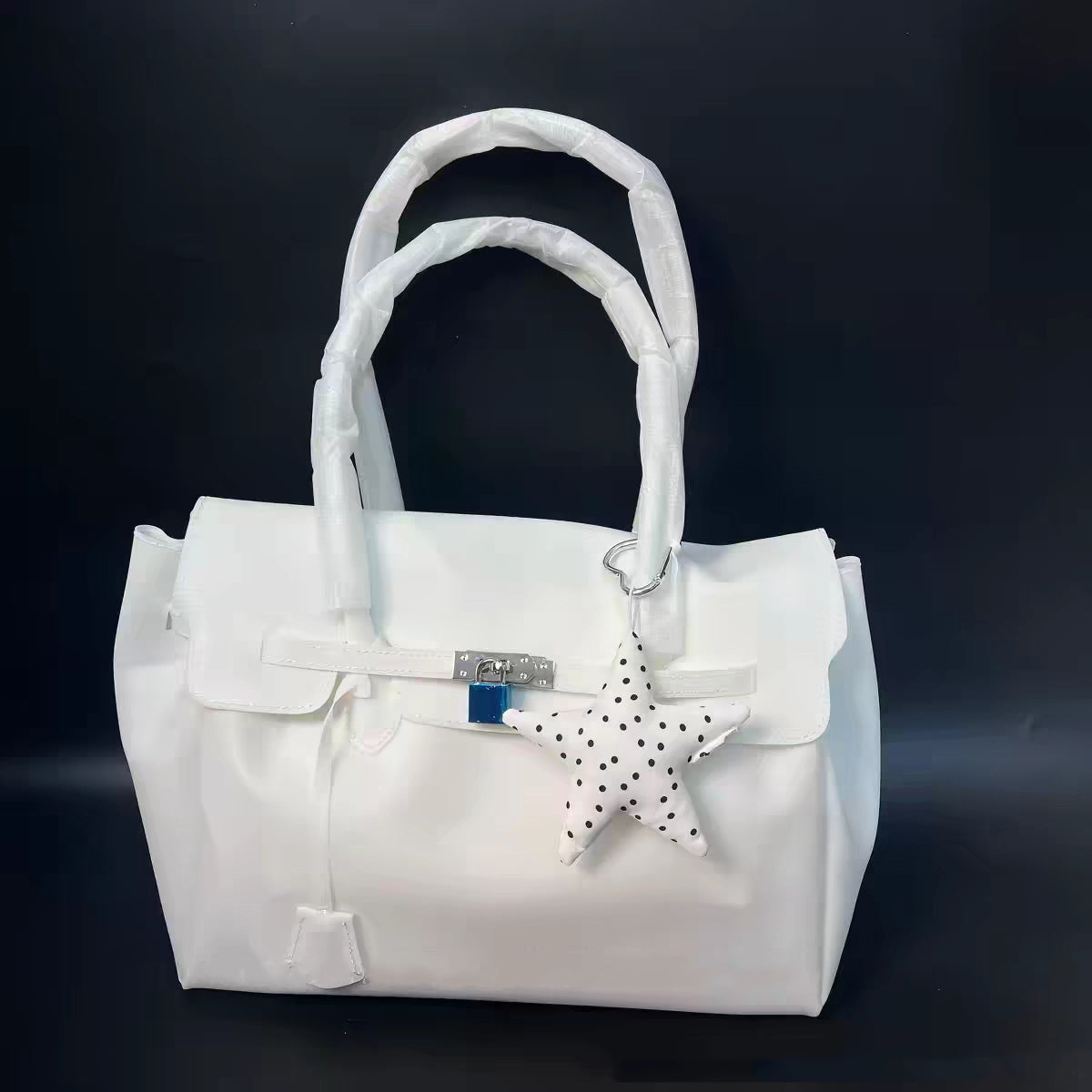 Jellyfirkin New Summer Style Kiiikiii Jelly Tote Shoulder Bag Large Capacity Underarm Bag