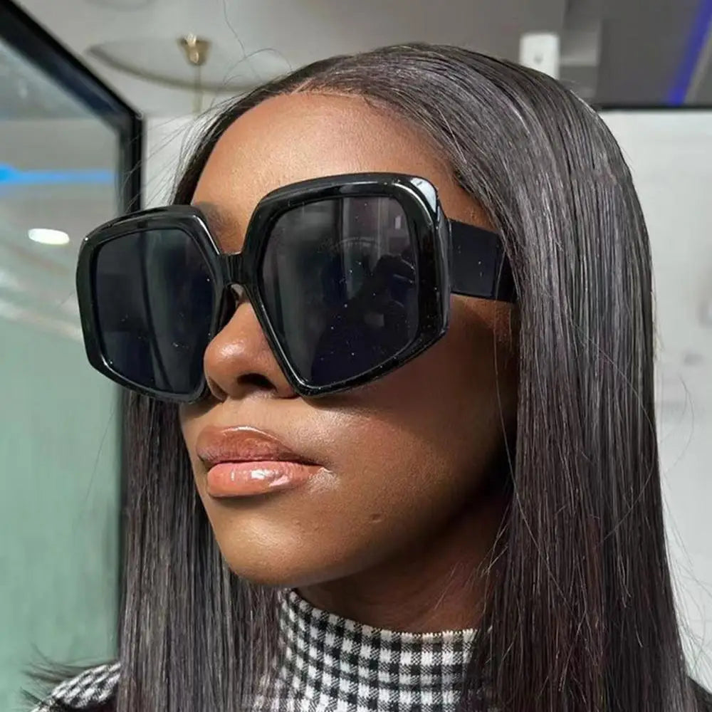 Oversized Square Brand Sunglasses Women Vintage Big Frame Women Sun Glasses Fashion Cycling Goggle Shades