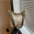 New Fashion Handheld Single Shoulder Crossbody Large Capacity Bucket Bag Solid Color PU Fashion Single Shoulder Women's Bag