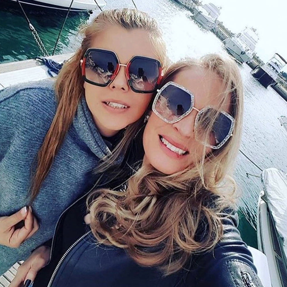 Sunglasses Rays Lady Square Shades Lady Party Sun Glasses