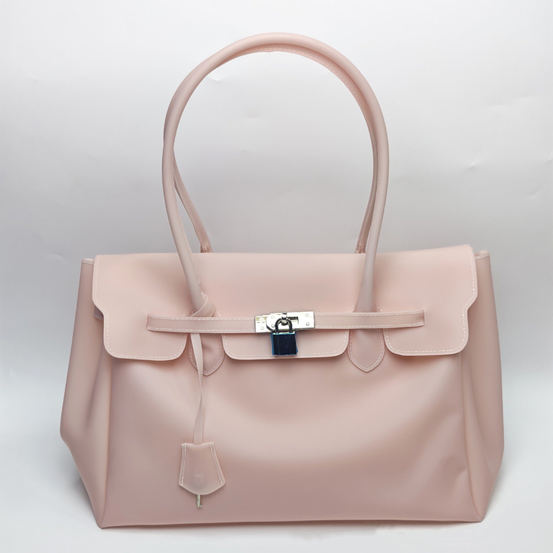 Jellyfirkin New Summer Style Kiiikiii Jelly Tote Shoulder Bag Large Capacity Underarm Bag