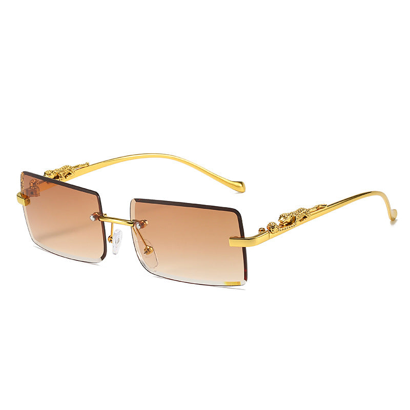 New Rimless Square Sunglasses Trendy Sunglasses Fashion Sunglasses