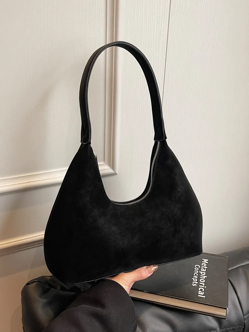 Shoulder Bag with Zip