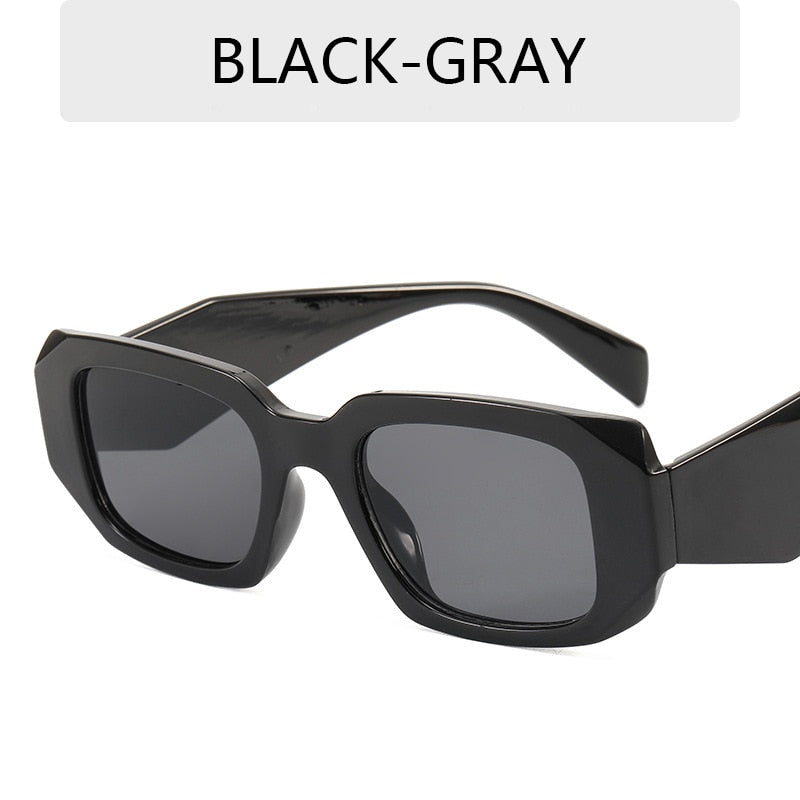 Small Polygon Rectangle Frame Women's Sunglasses Fashion Brand Designer Sun Glasses Men Classic Black Glasses Shades UV400