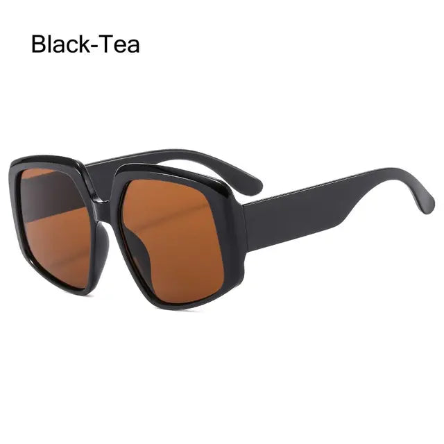 Oversized Square Brand Sunglasses Women Vintage Big Frame Women Sun Glasses Fashion Cycling Goggle Shades