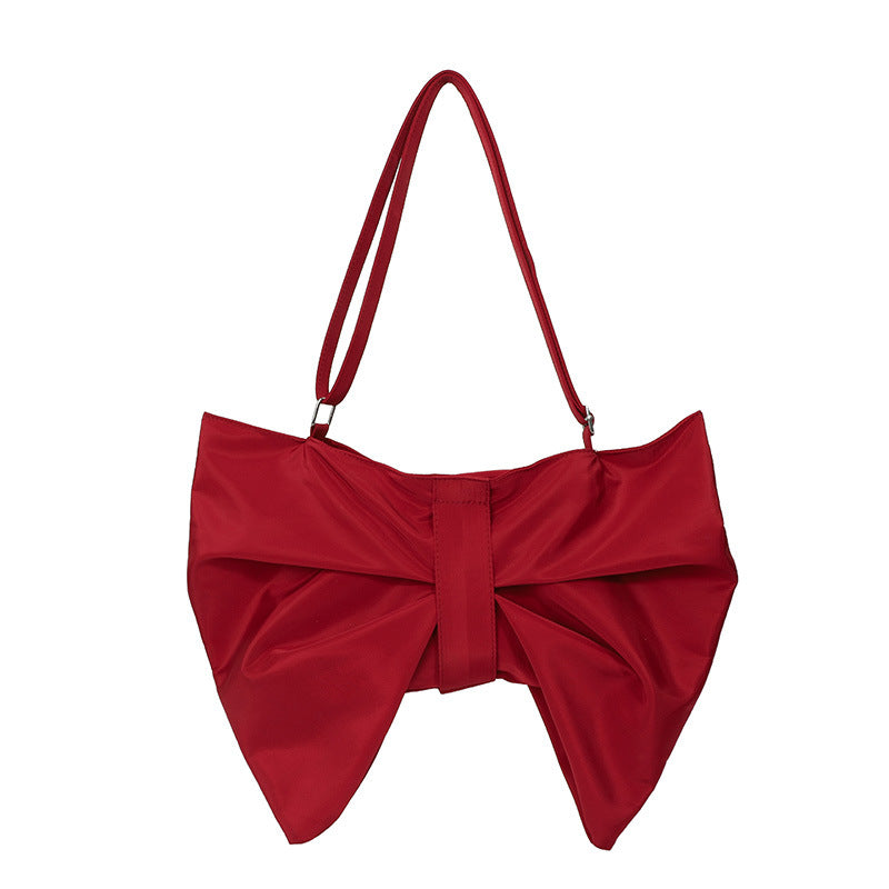 Bow tote bag large capacity crossbody bag
