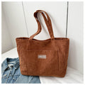 Corduroy shoulder crossbody bag