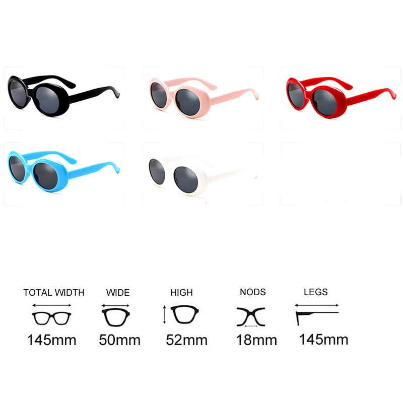 High Quality Red Black Sunglasses Women Men Luxury Brand Design Superstar Oval Sun Glasses Vintage Goggles