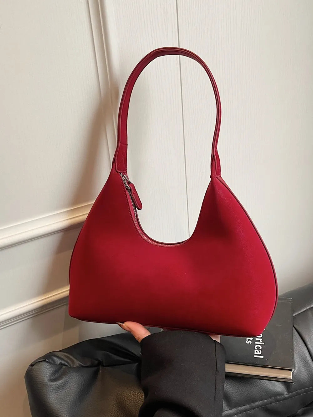 Shoulder Bag with Zip