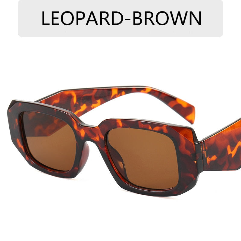 Small Polygon Rectangle Frame Women's Sunglasses Fashion Brand Designer Sun Glasses Men Classic Black Glasses Shades UV400