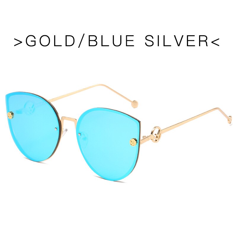 Classic Cat Eye Sunglasses New Fashion Shades Sun Glasses For Women Retro Metal Feminine Glasses