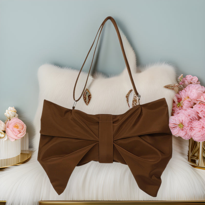 Bow tote bag large capacity crossbody bag