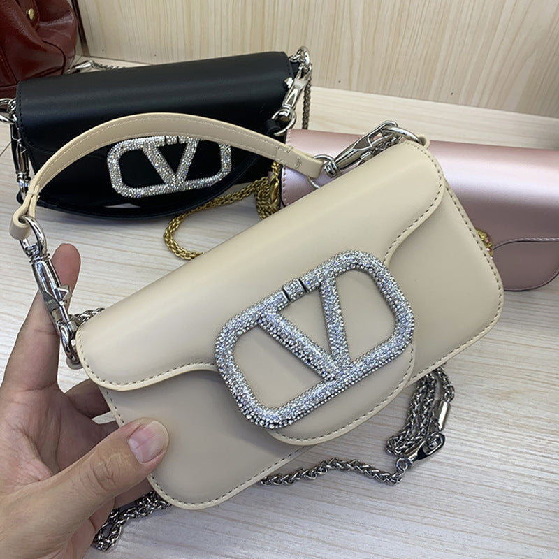 Studded Elegant Mini Crossbody Bag Women's Genuine Leather Shoulder Bag for Commute and Hand Carry