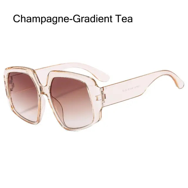 Oversized Square Brand Sunglasses Women Vintage Big Frame Women Sun Glasses Fashion Cycling Goggle Shades