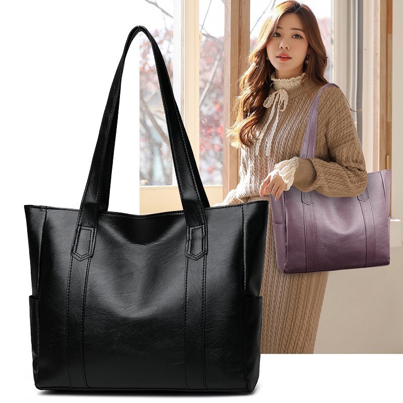 Single shoulder tote bag simple and versatile handbag