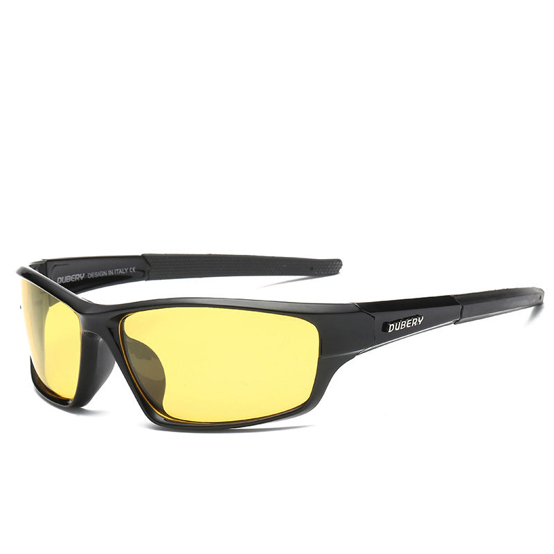 Sports sunglasses, male driver riding sunglasses